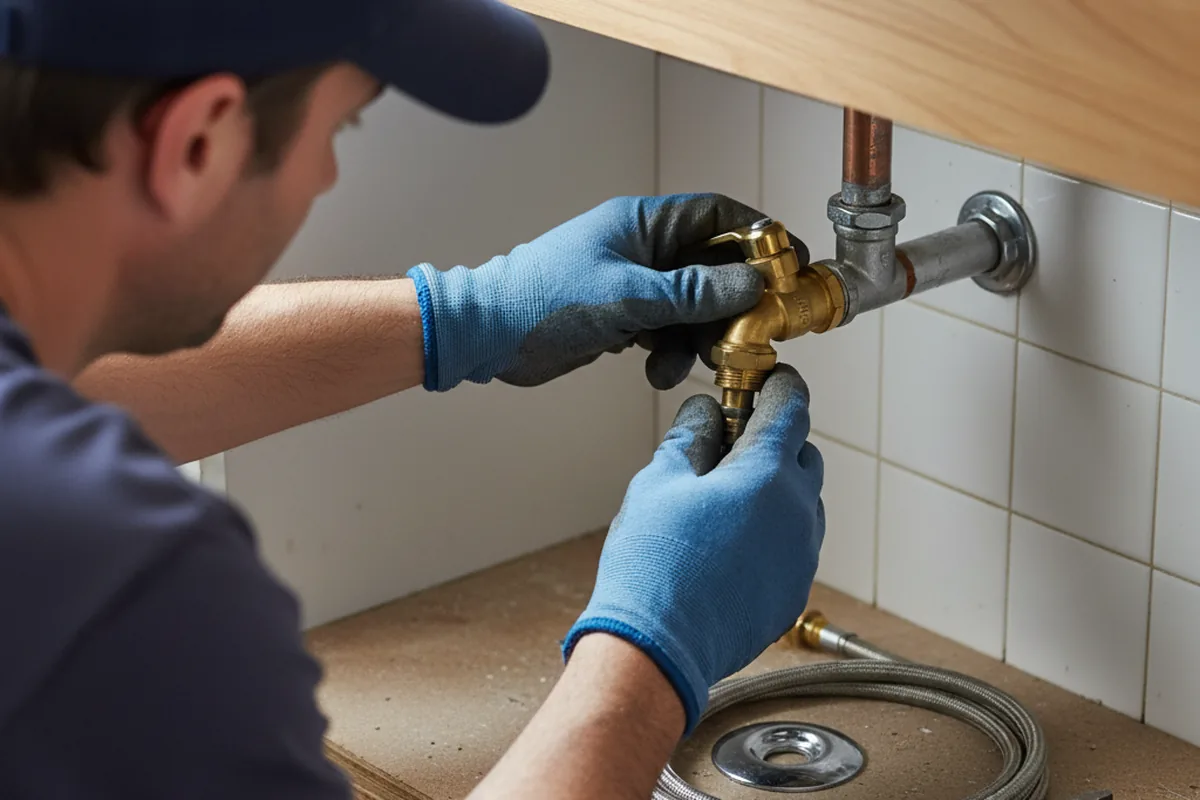 Shutoff valve and fitting work during Repiping in Chattaroy